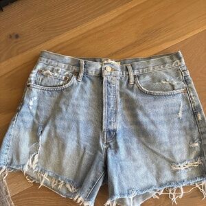 Agolde Parker Long denim shorts